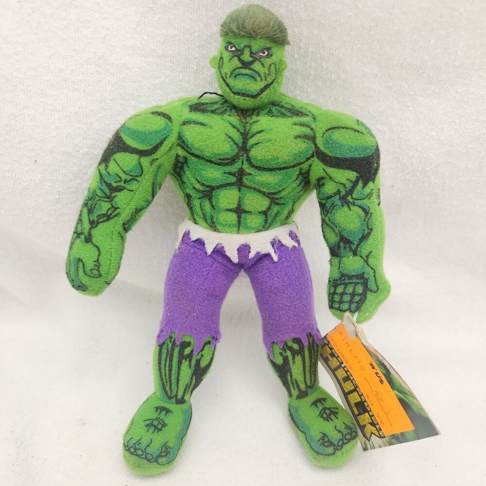 Stuffed Figure Incredible Hulk 2003 Kurt S. Adler Marvel 6" Plush Ornament New